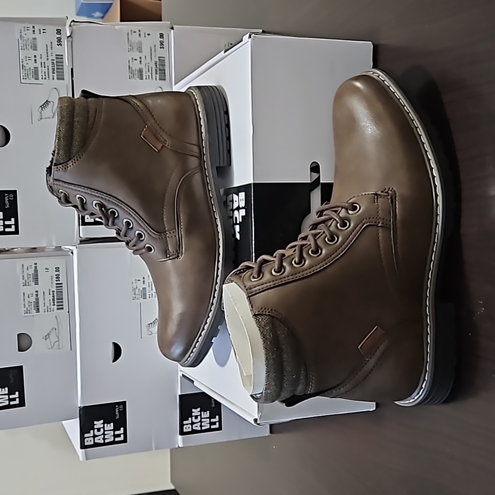 2/$50 NIB Boathouse Men's BLACKWELL OLLIE Tan / Bronze Boots Size 8